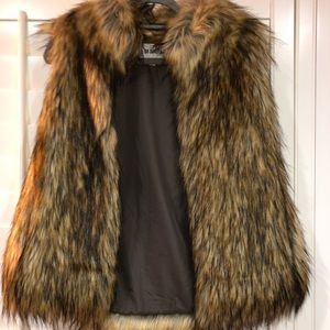 Faux fur vest